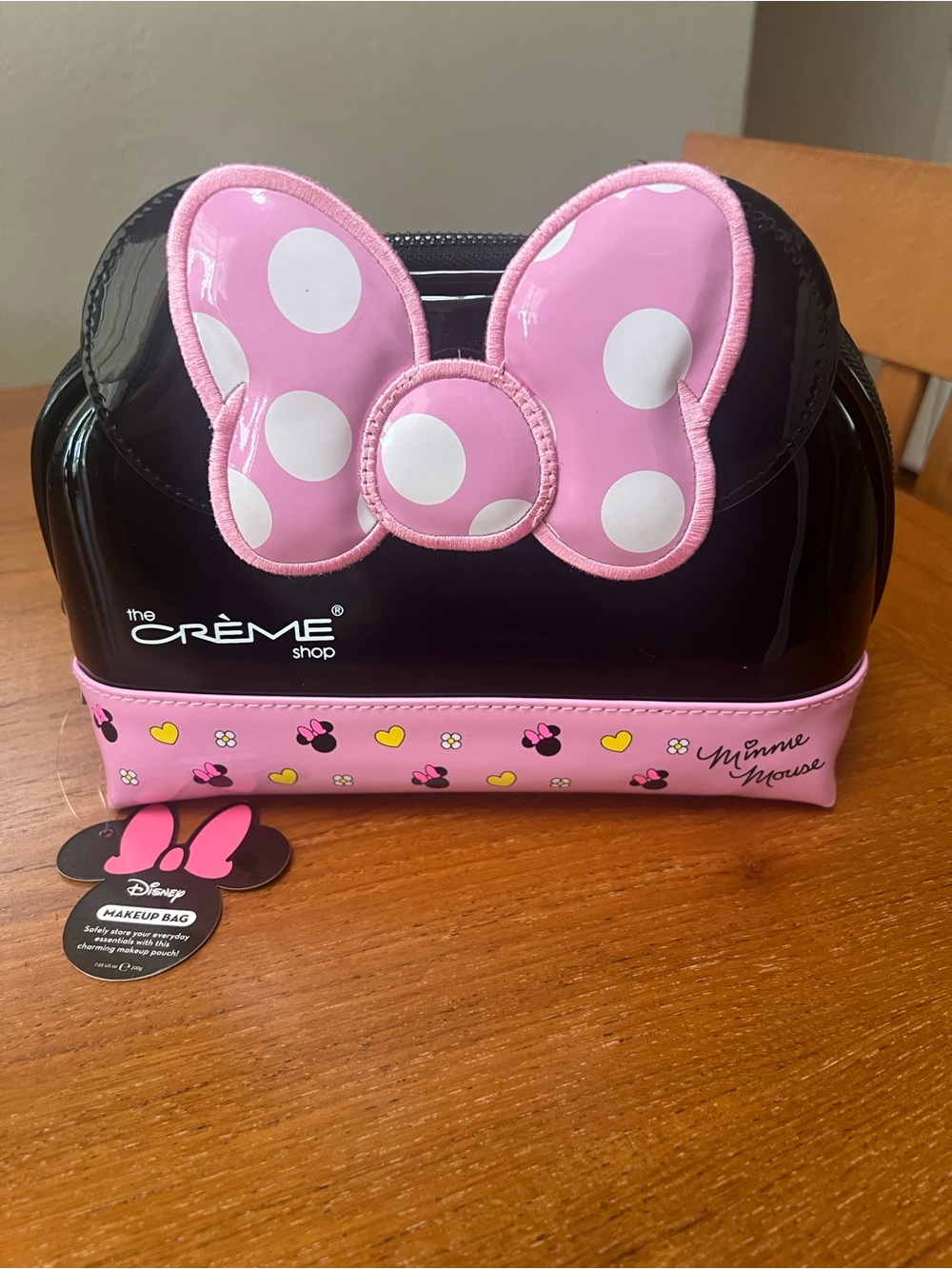 Disney Minnie Mouse Kids Cosmetic Bag in Pink and Black
